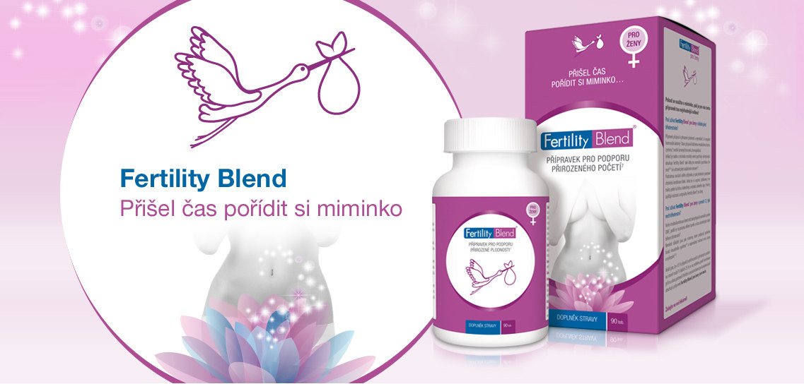 Doplněk stravy k otěhotnění čekajíc na miminko Fertility Blend pro ženy