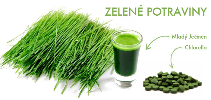 ječmen a chlorella